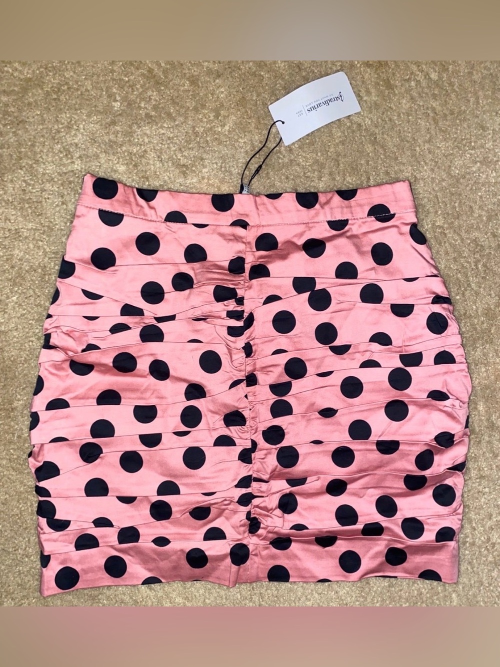 Women’s Stradivarius polka dot ruched mini skirt